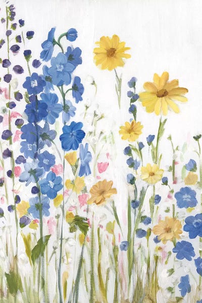 Wildflowers: Periwinkle Wildflowers I by Sandra Iafrate
