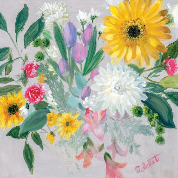 Dahlias: Floral Burst II by Sandra Iafrate