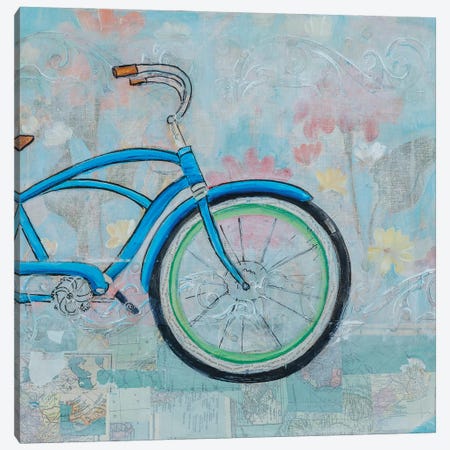 Bicycle Collage II Canvas Print #IAF51} by Sandra Iafrate Canvas Art