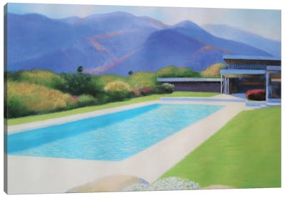 Afternoon Light Canvas Art Print - Swimming Pool Art