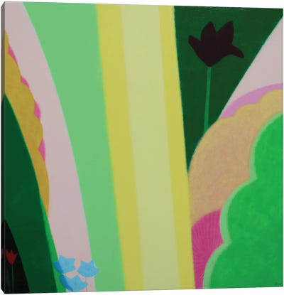 In The Garden Canvas Art Print - Celery