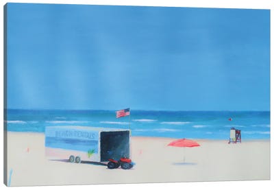 Beach Rentals Canvas Art Print - Ieva Baklane