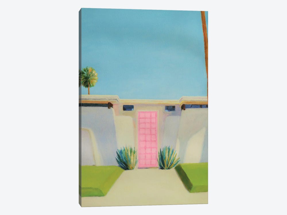 Pink Door by Ieva Baklane 1-piece Canvas Wall Art