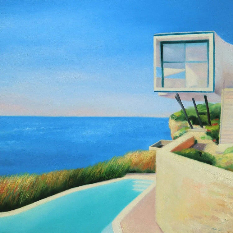 House On The Shore by Ieva Baklane wall art