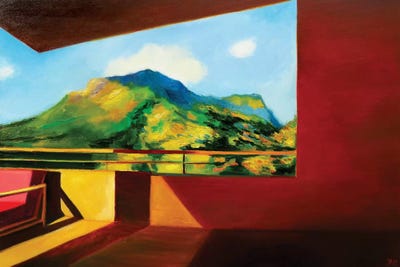 Evening Light by Ieva Baklane framed canvas print