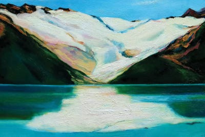 Glacier by Ieva Baklane framed canvas print