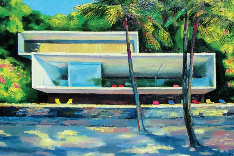 House On The Beach by Ieva Baklane wall art