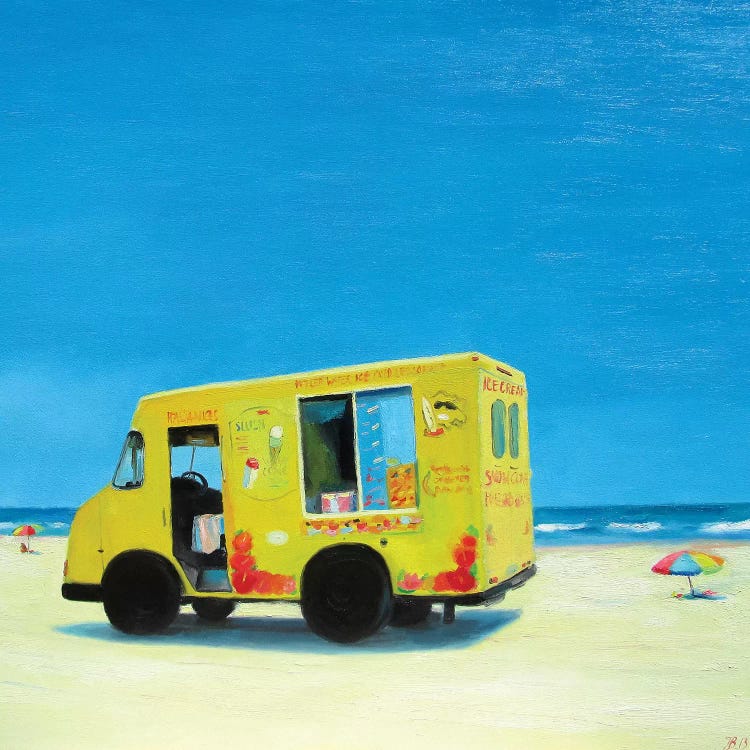 Ice Cream Truck by Ieva Baklane wall art