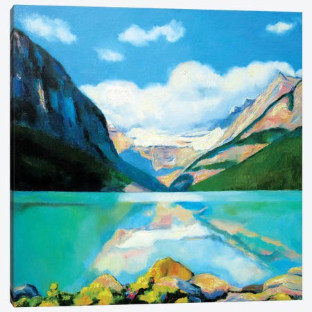 Lake Louise Canvas Print #IBA30} by Ieva Baklane Canvas Art Print