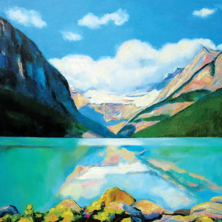 Lake Louise by Ieva Baklane wall art