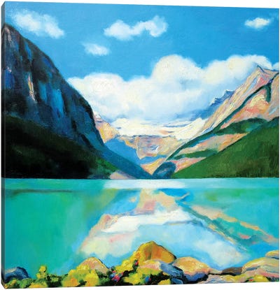 Lake Louise Canvas Art Print - Ieva Baklane