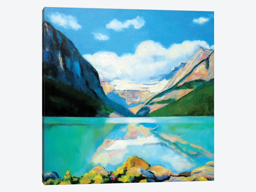 Lake Louise by Ieva Baklane 1-piece Canvas Print