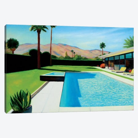 Palm Springs Monday Canvas Print #IBA38} by Ieva Baklane Canvas Art Print