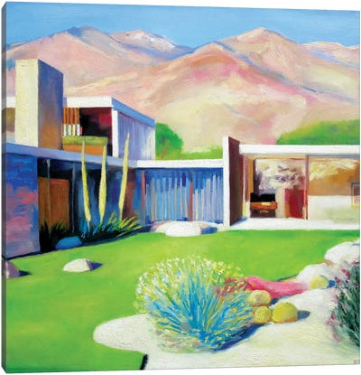 Palm Springs Sunday Canvas Art Print - Ieva Baklane