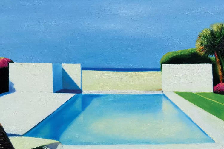 Pool By The Beach by Ieva Baklane wall art