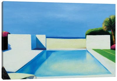 Pool By The Beach Canvas Art Print - A Place for You