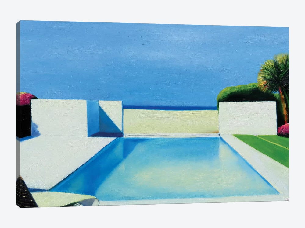Pool By The Beach by Ieva Baklane 1-piece Canvas Artwork