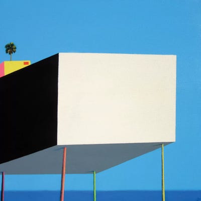 Rio House by Ieva Baklane framed canvas print