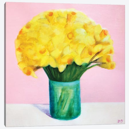Daffodils Canvas Print #IBA69} by Ieva Baklane Canvas Art