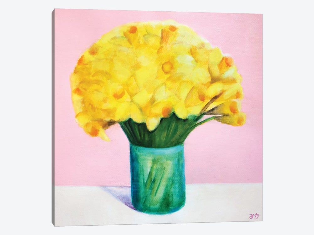 Daffodils by Ieva Baklane 1-piece Canvas Art Print