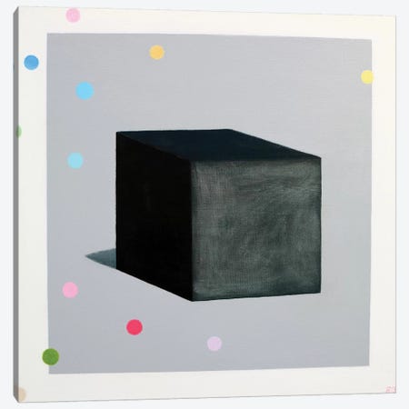 Black Cube And Muses Canvas Print #IBA6} by Ieva Baklane Canvas Print