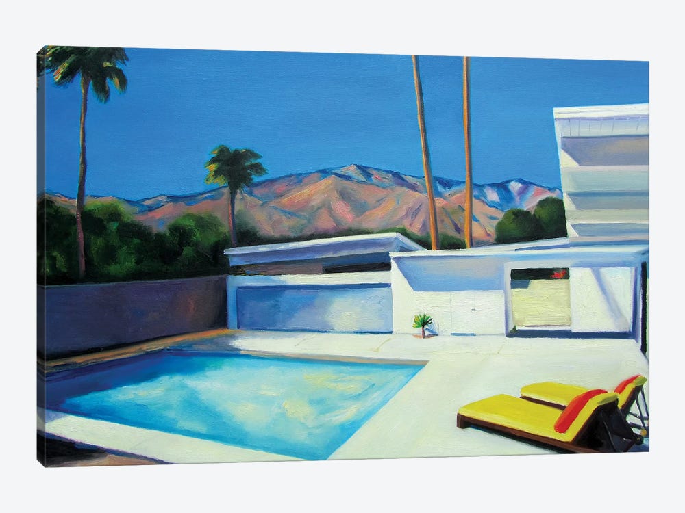 By The Pool by Ieva Baklane 1-piece Canvas Print
