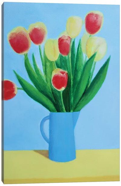 Tulips Canvas Art Print - Ieva Baklane