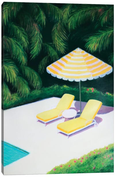 By The Pool Canvas Art Print - A Place for You