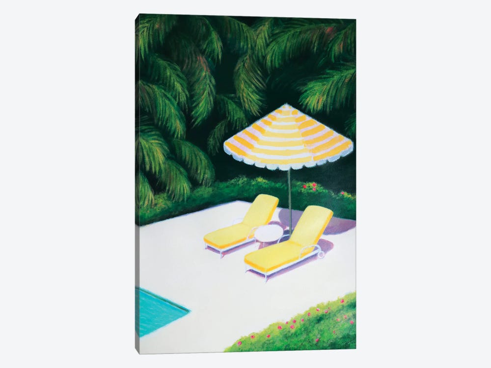 By The Pool by Ieva Baklane 1-piece Canvas Artwork