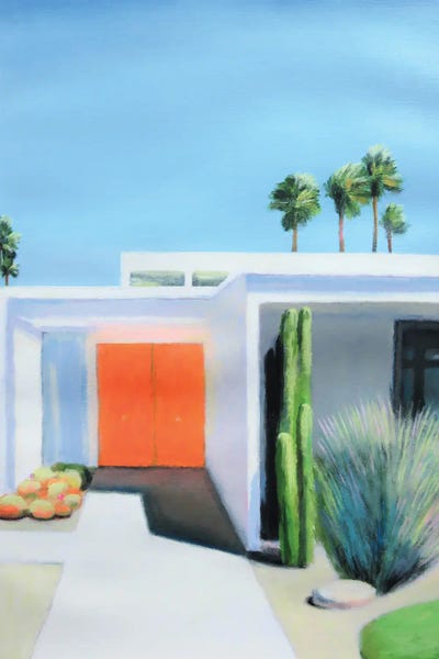 Fire & Ice: Orange Door by Ieva Baklane