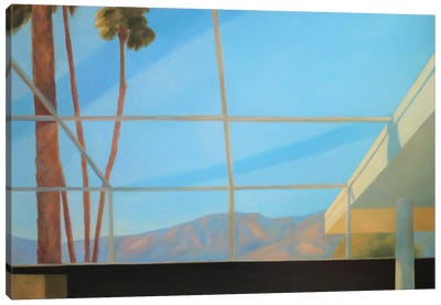 Room With A View Mountain View Canvas Art Print - Ieva Baklane