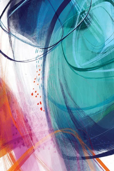 Ishita Banerjee: Turquoise II by Ishita Banerjee