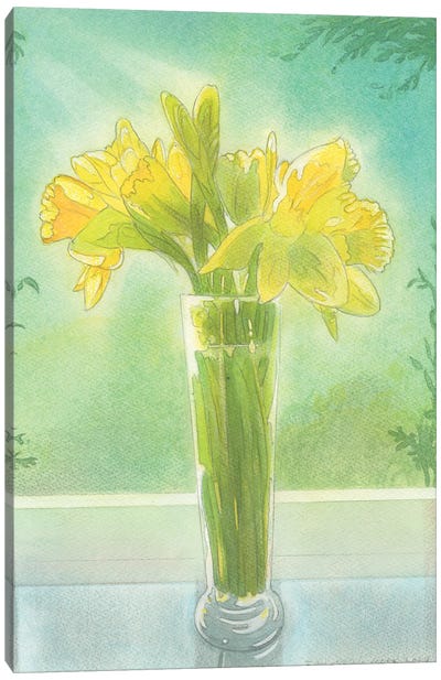 Daffodils I Canvas Art Print - Ian Beck