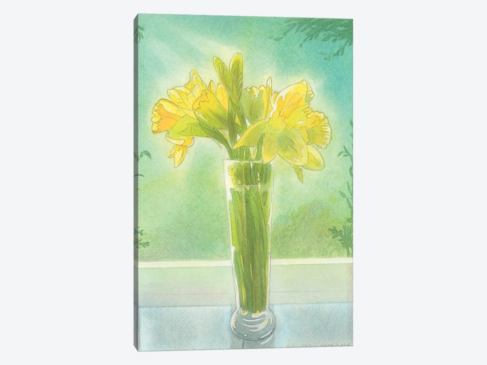 Daffodils I by Ian Beck 1-piece Canvas Art