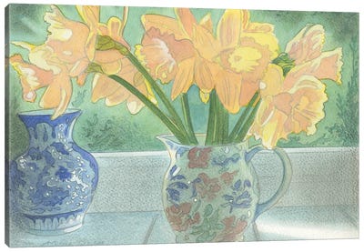 Daffodils II Canvas Art Print - Daffodil Art