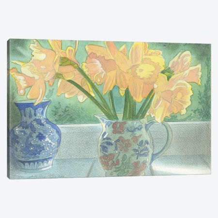 Daffodils II Canvas Print #IBK20} by Ian Beck Canvas Artwork