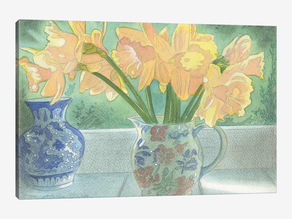Daffodils II by Ian Beck 1-piece Canvas Art