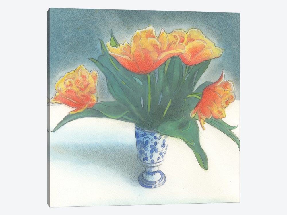 Double Tulips by Ian Beck 1-piece Canvas Print