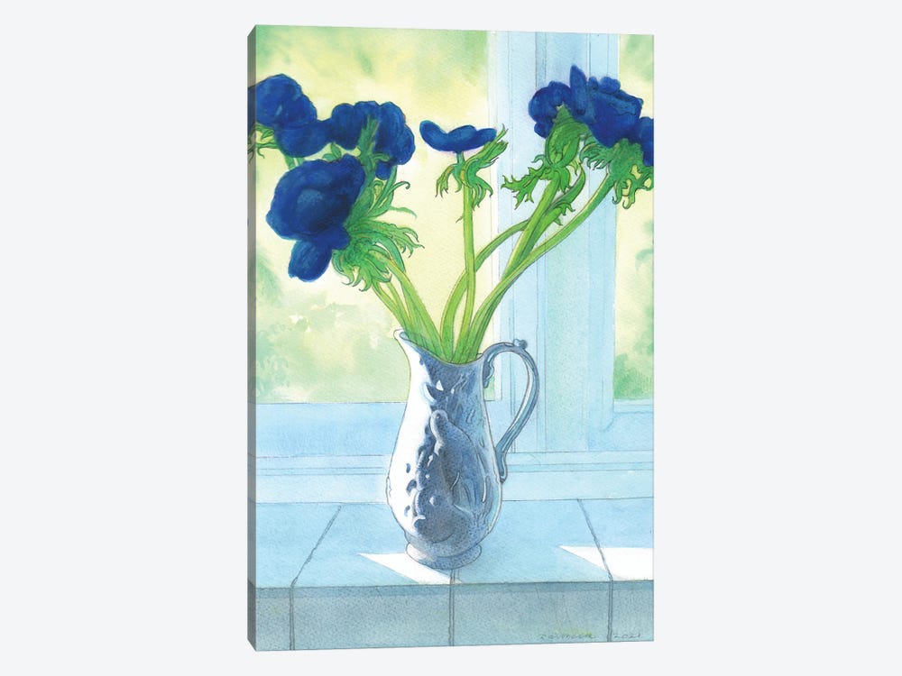 Flowers Copy by Ian Beck 1-piece Canvas Wall Art