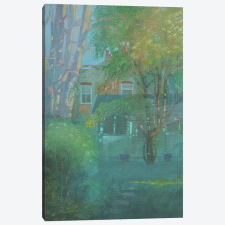 Late Afternoon April The Garden Canvas Print #IBK35} by Ian Beck Canvas Artwork