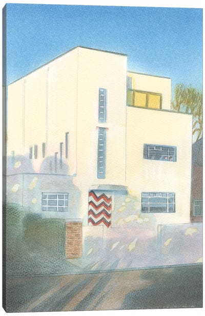 Modernist Style House April 2023 Canvas Art Print - Ian Beck