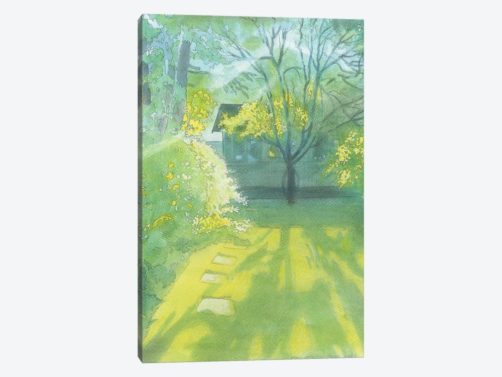 Morning Light In The Garden April 2023 by Ian Beck 1-piece Canvas Wall Art