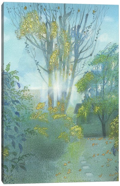 Morning Light In The Garden St Margaret's Canvas Art Print - Ian Beck