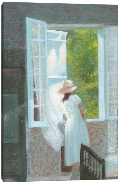 Open Window Verennes 1982 Canvas Art Print - Ian Beck