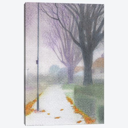 Fog In Isleworth Canvas Print #IBK53} by Ian Beck Canvas Art Print
