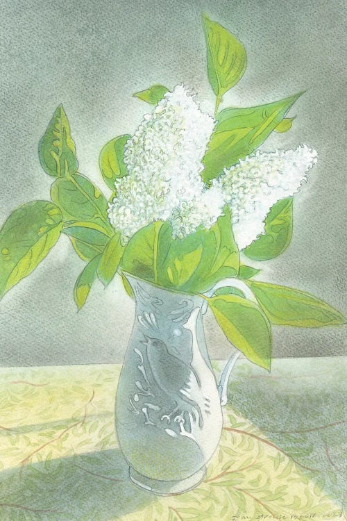 White Lilac In A White Jug