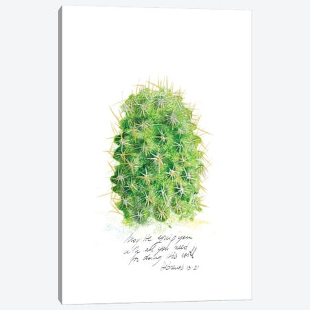 Cactus Verse I Canvas Print #IBL15} by Ingrid Blixt Canvas Art Print