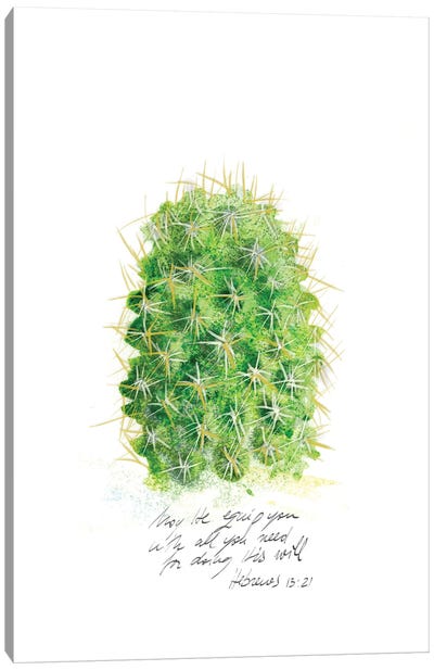 Cactus Verse I Canvas Art Print