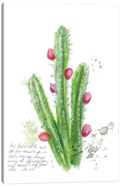 Cactus Verse II Canvas Art Print