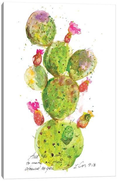 Cactus Verse III Canvas Art Print